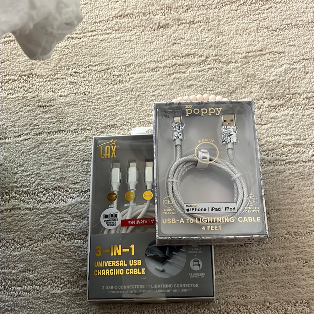 USB-A to Lightning Cable - Silver